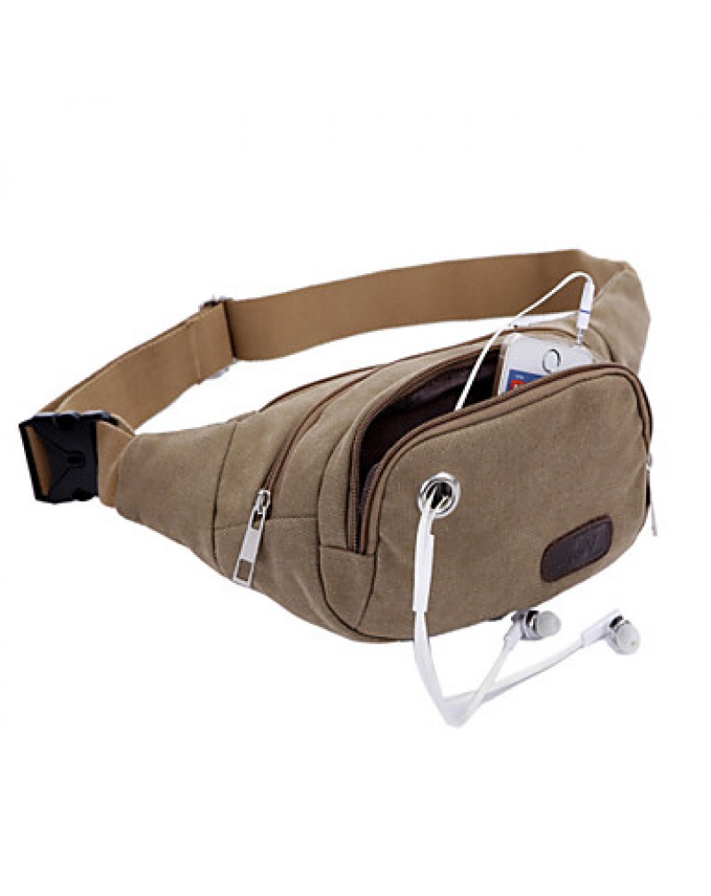 Men's Casual Canvas Sports Bag Chest Man Bag