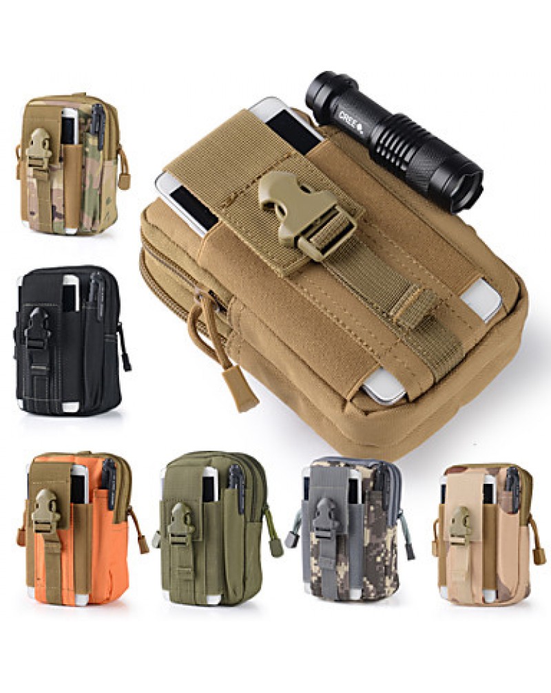 LS1649 Outdoor Sports Molle Running Bag Fanny Phone Pouch Belt Bag EDC Camping Hiking Running Waist Pouch Wallet 8 Color