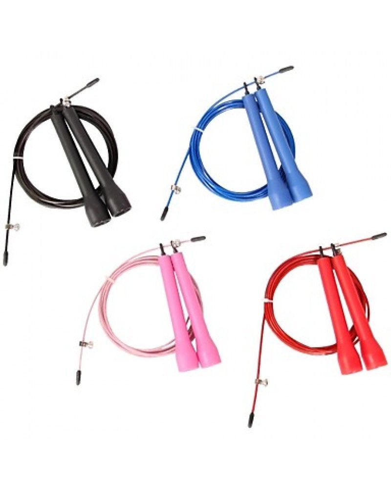 Crossfit Speed Canle Wire Skipping Jump Rope Adjustable Length Cardio Heart