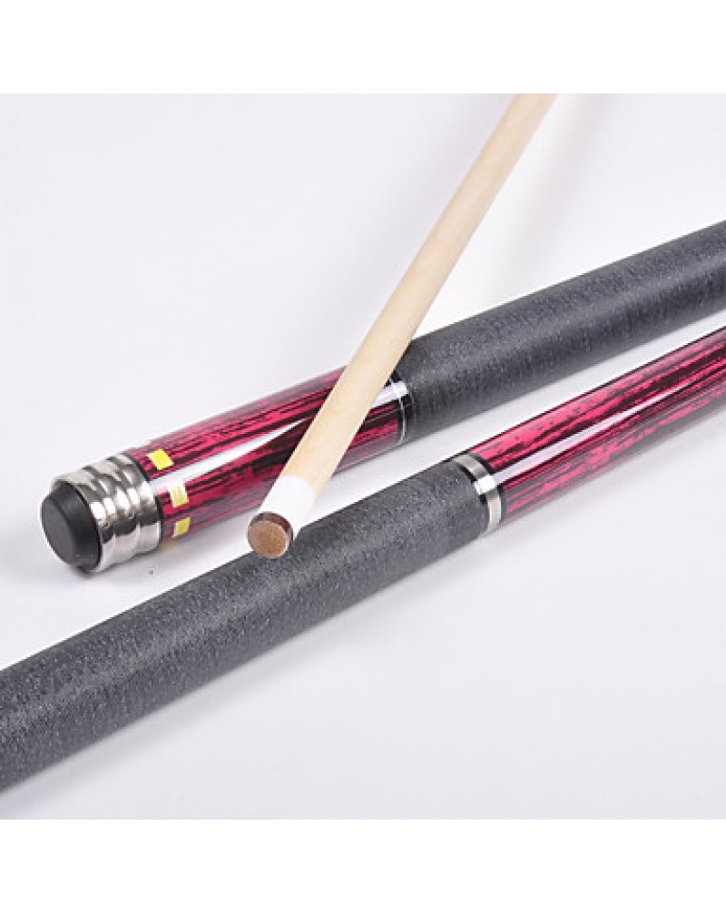 1/2 Jointed maple wood pool/billiard JY cue with 13MM cue tip+Cue Case+cue tip pb09