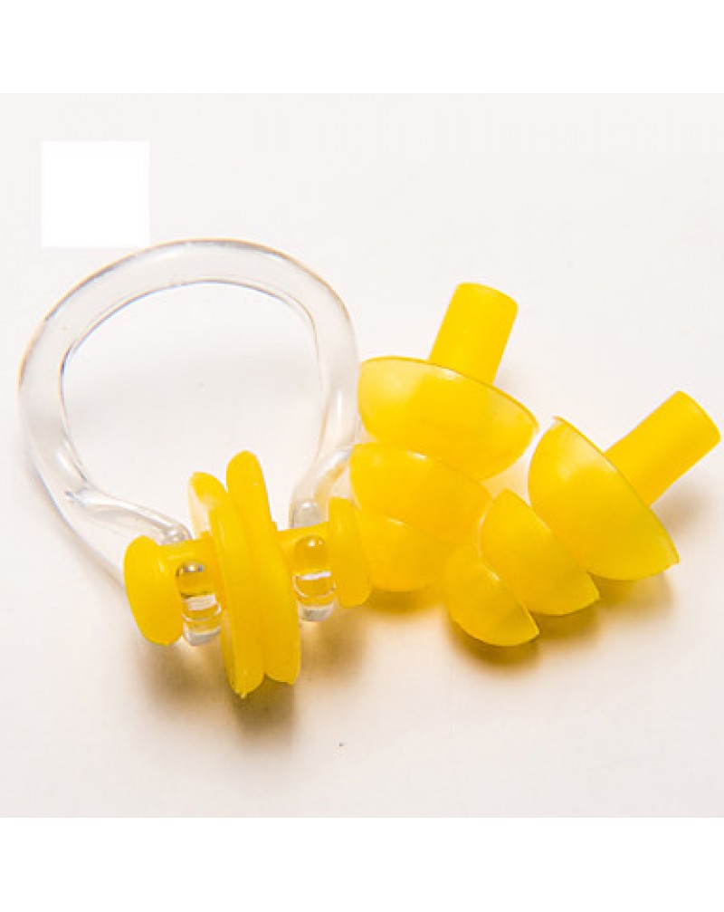 Nose Clips and EarPlugs Silicone Materials for Adult(Random Colors)